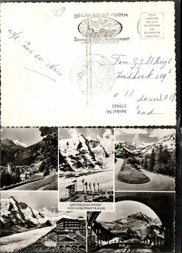375943,Großglockner Hochalpenstraße b. Heiligenblut Totale Bergkulissen Mehrbildkarte