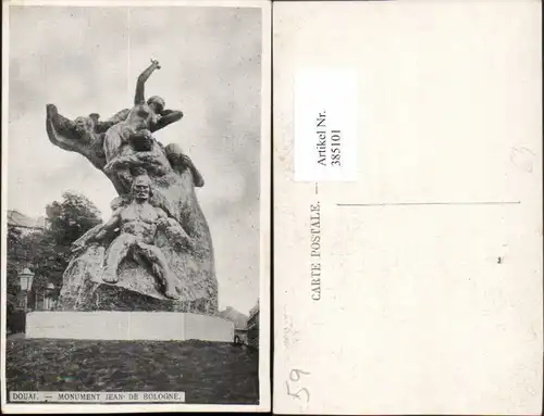 385101,Nord-Pas-de-Calais Nord Douai Monument Jean de Bologne Statue