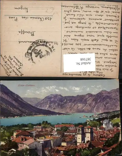 387168,Montenegro Kotor Cattaro Teilansicht Bergkulisse pub Purger & Co 11544
