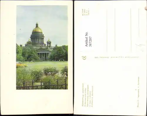 387207,Russia Leningrad St. Isaac Cathedral Kirche