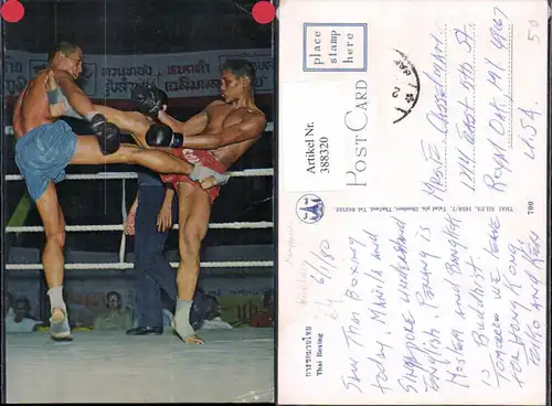 388320,Sport Boxen Thai Boxing Boxer im Ring Kickboxen Kampfsport 