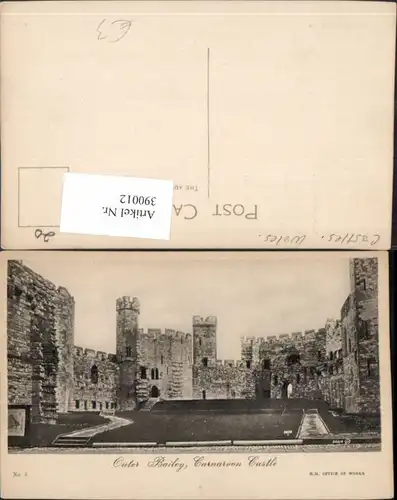 390012,Great Britain Wales Gwynedd Caernarfon Carnarvon Castle Outer Bailey Burg