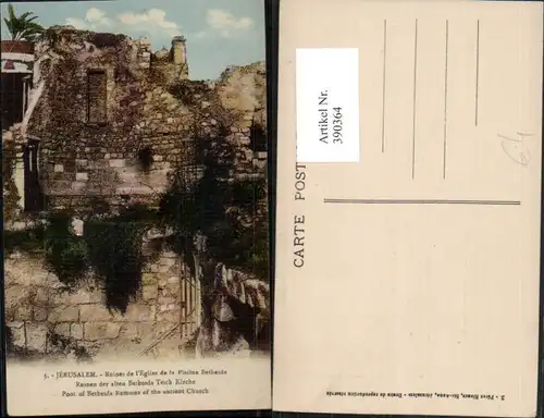 390364,Israel Jerusalem Ruines de l'Eglise de la Piscine Bethesda Ruine