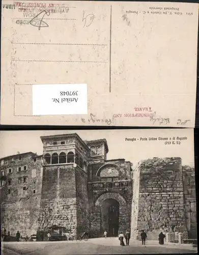 397048,Umbria Perugia Porta Urbica Etrusca o di Augusto Tor Portal