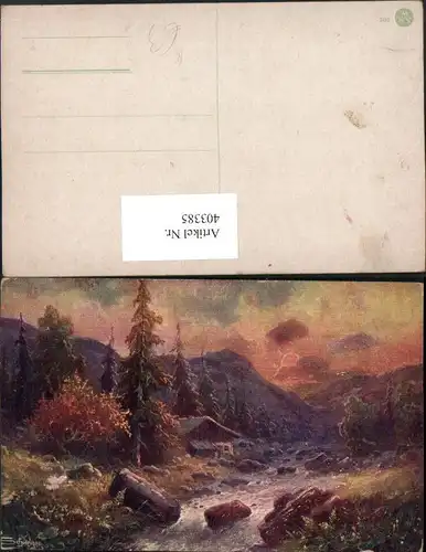 403385,Künstler AK Schweiger Landschaft Bergkulisse