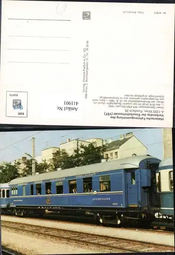 411901,Lokomotive Eisenbahn Speisewagen WR 4250 Baujahr 1916 Sonderfahr Wien 1983
