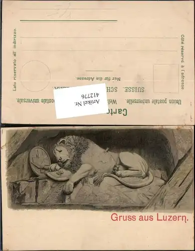 412776,Gruß aus Luzern Löwendenkmal pub Carl Künzli 1511