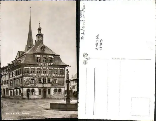 412826,Stein am Rhein Rathaus Brunnen Kt Schaffhausen