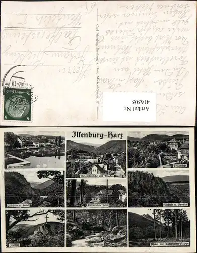 416505,Ilsenburg im Harz Forellenteich Ilsenstein Ilsertal Mehrbildkarte