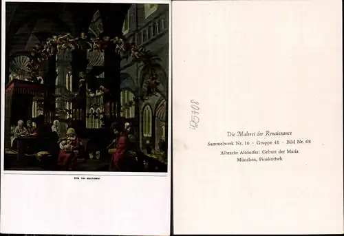 425708,Künstler Ak Albrecht Altdorfer Geburt d. Maria Religion Renaissance