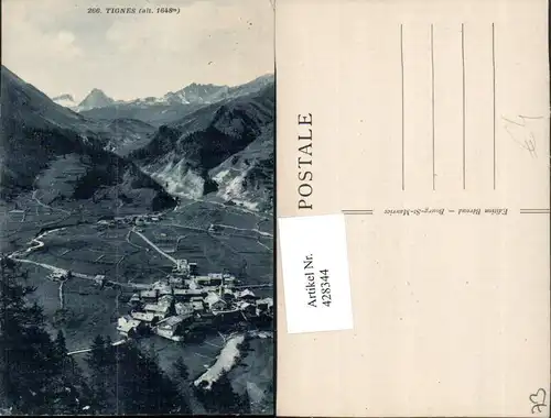 428344,Rhone-Alpes Savoie Tignes Totale Bergkulisse
