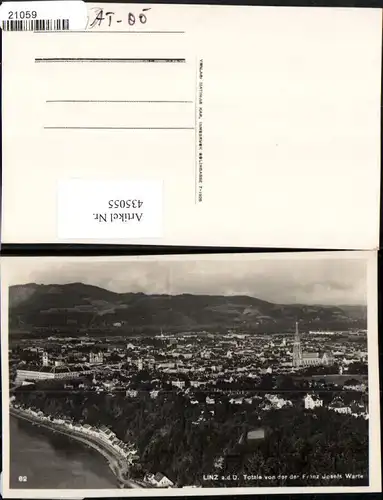 435055,Linz an d. Donau Totale von d. Franz Josefs Warte