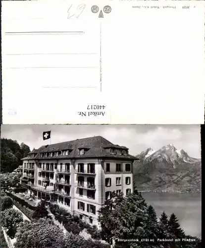 440217,Bürgenstock Parkhotel m. Pilatus Bergkulisse Kt Nidwalden