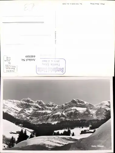 440309,Säntis-Gruppe Bergkulisse Winterbild Kt Appenzell