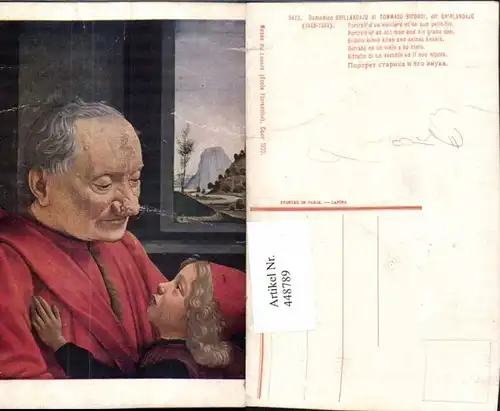 448789,Künstler AK Domenico Grillandajo di Tommaso Bigordi Mann m. Enkel