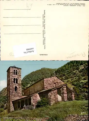 449908,Andorra Canillo Esglesia Romanica de Sant Joan de Casellas Kirche