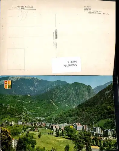 449916,Andorra Les Escaldes Vista general Totale Bergkulisse