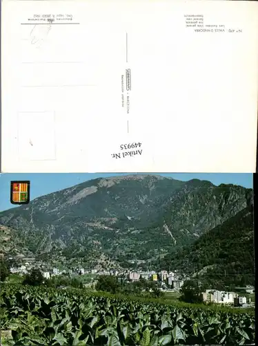 449935,Andorra Les Escaldes Vista general Totale Bergkulisse
