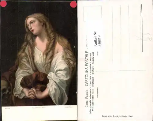 450819,Stengel Co 29641 Künstler Guido Reni La Maddalena Frau Gebet