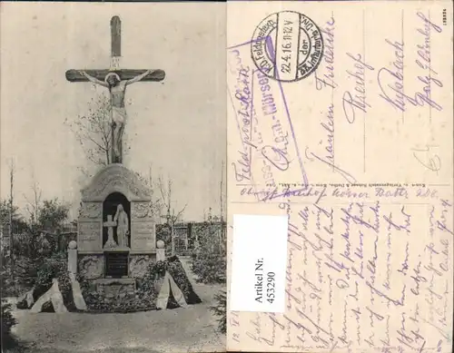 453290,WW1 Kreuz Denkmal 6. Reserve Korps Patriotik Propaganda