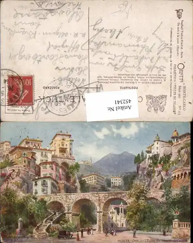 452341,Künstler AK Monaco Monte-Carlo Eglise Sainte-Devote pub Tuck 992/115
