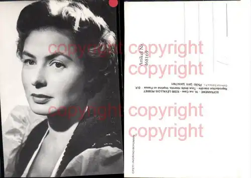468169,Schauspielerin Ingrid Bergman Portrait