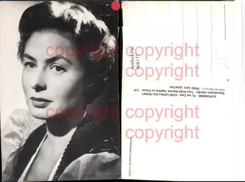 468171,Schauspielerin Ingrid Bergman Portrait