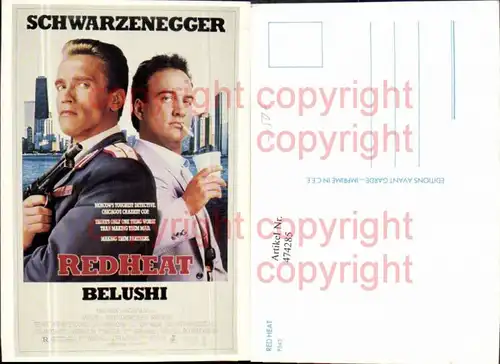 474285,Film Reklame Red Heat Schwarzenegger Belushi