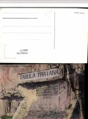 480777,Serbia Kladovo Alduna Trajan-tabla Trajan-Tafel