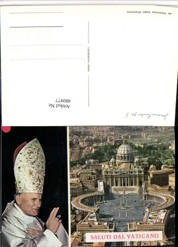 480977,Vatican Vatikan Petersplatz Papst Johannes Paulus pp II