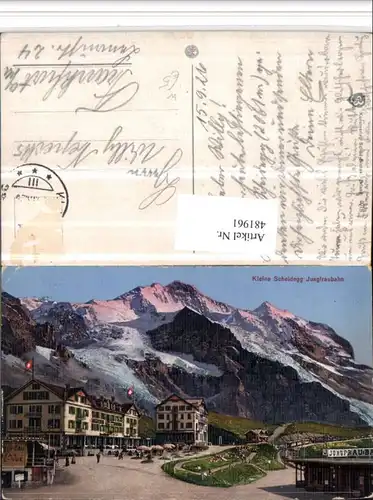 481961,Kleine Scheidegg Jungfraubahn Bergkulisse Kt Bern