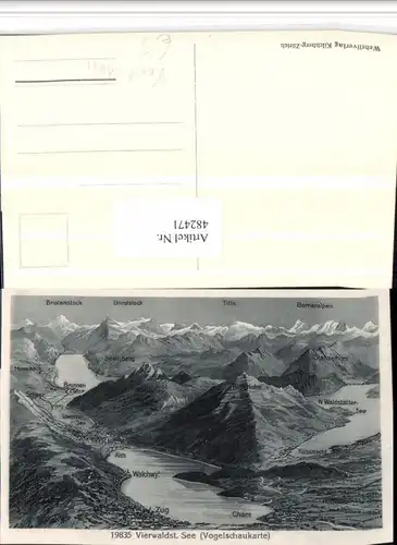482471,Zug Vierwaldstättersee Totale Vogelschau Bergkulisse