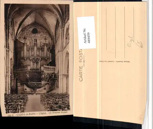 489459,Luxeuil-les-Bains L'Eglise Grandes Orgues Kirche Orgel
