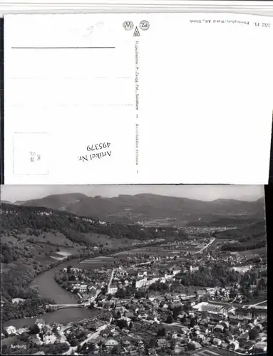 495379,Aarburg Totale Fliegeraufnahme Kt Aargau