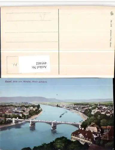 495402,Basel Teilansicht vom Münster Brücke