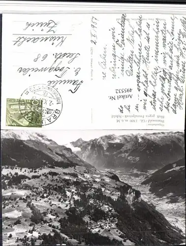 495532,Braunwald Blick geg. Fronalpstock Bergkulisse Kt Glarus