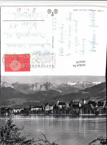 495679,Rapperswil Teilansicht Bergkulisse Kt St Gallen