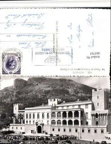 493763,Monaco Le Palais du Prince et releve de la Garde Fürstenpalast