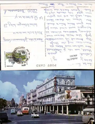 496361,India Calcutta Kalkutta Chowringhee Straßenansicht