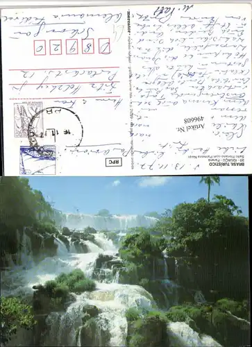 496608,Brazil Iguaco Parana Salto Floriano com Palmeira Naipi Wasserfall