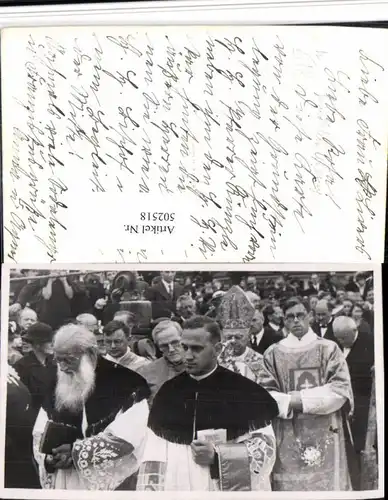 502518,Foto AK Herisau Grundsteinlegung Priester Papst