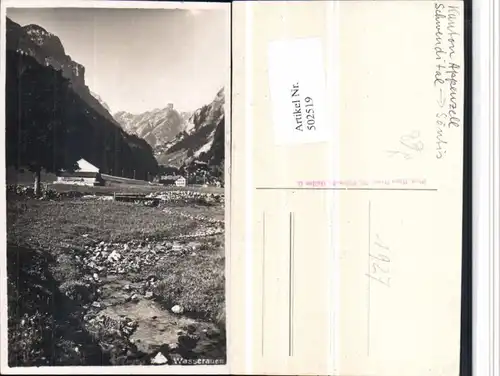 502519,Wasserauen b. Schwende Bergkulisse pub Hans Gross Kt Appenzell