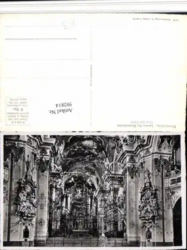 502814,Einsiedeln Klosterkirche Innenansicht Chor Gitter Kt Schwyz