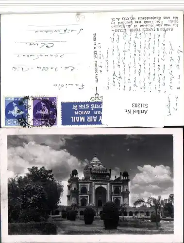 511203,India Delhi Safdar Jangs Tomb Mausoleum Grabmal