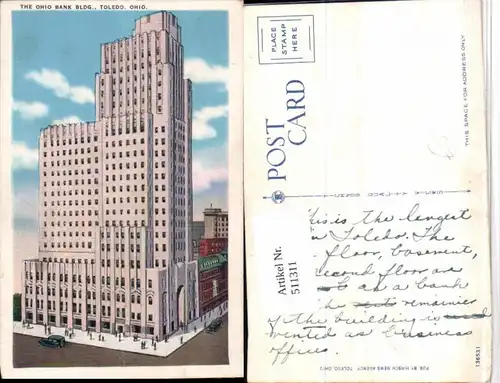 511311,Ohio Toledo Ohio Bank Building Gebäude