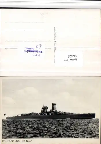 512925,WW2 Marine Panzerschiff Admiral Scheer Schiff Kriegsmarine Schlachtschiff