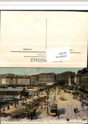 517952,Straßenbahn Marseille Le Quai Fraternite Reklame Liqueur Benedictine 