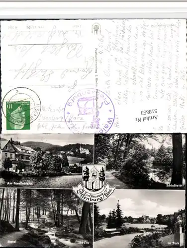 518853,Ilsenburg im Harz Forellenteich Park Ilsetal Mehrbildkarte