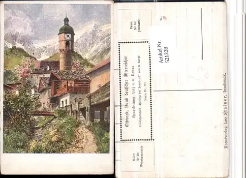 521238,Bund Deutscher Österreicher 121 Künstler R. Kargl Hötting b. Innsbruck Turm