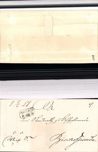 530058,Vorphila Brief 1835 Bautzen n. Bischofswerda Handstempel Stempel 